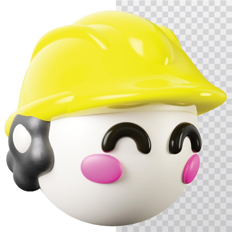 PSD ícone 3d, objeto 3d, ilustração 3d, trabalhadora feminina, engenheira feminina, avatar feminino.