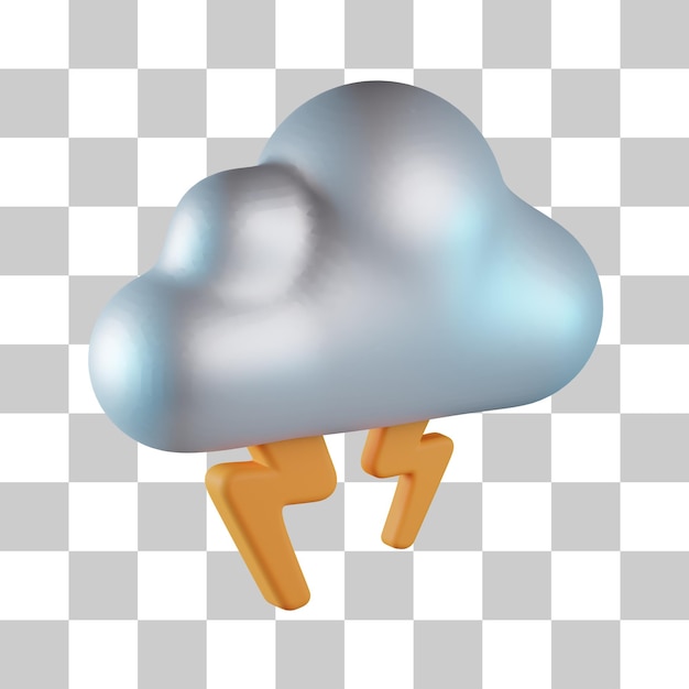 Icône 3d D'orage