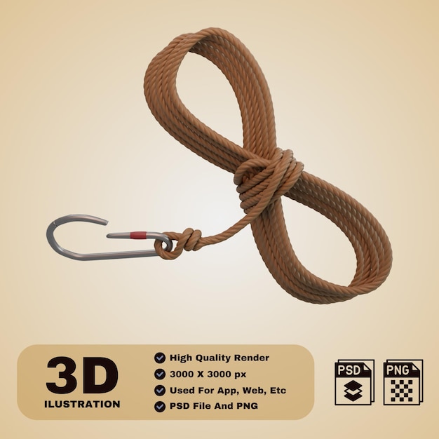 Ícone 3D para acampamento de verão
