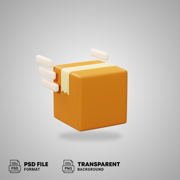 PSD ícone 3d para comércio eletrônico