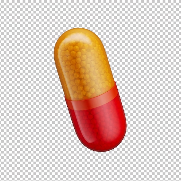 icône 3d de pilule médicale avec fond transparent