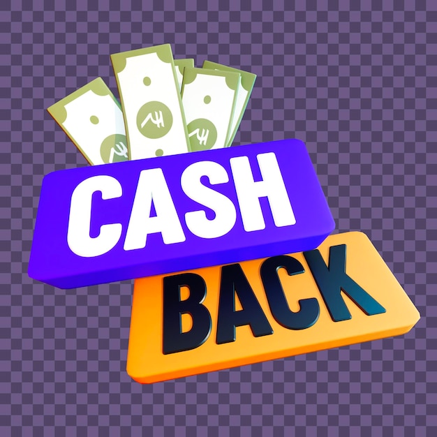 Ícone 3D Premium para Cashback Bonanza