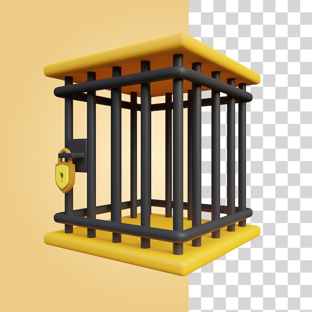 Icône 3d De La Prison