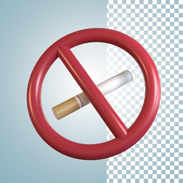 Ícone 3D Proibido Fumar