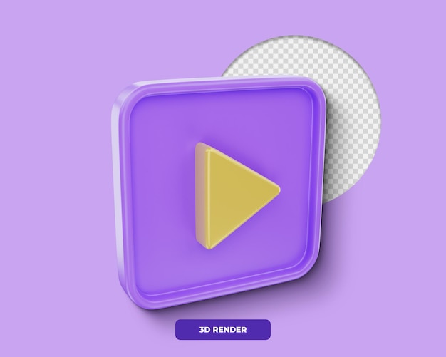 ícone 3d render