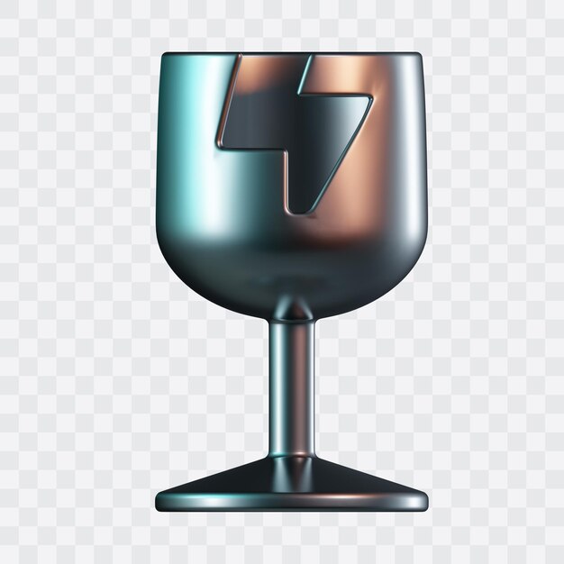 Icône 3D signe fragile