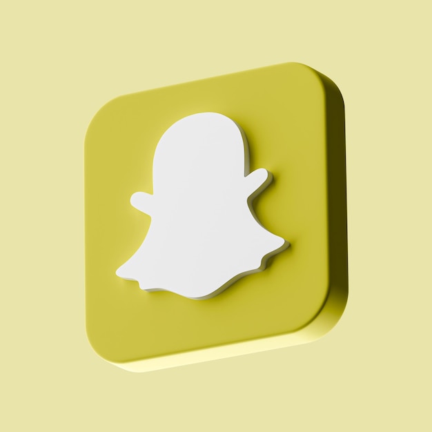 l'icône 3d snapchat