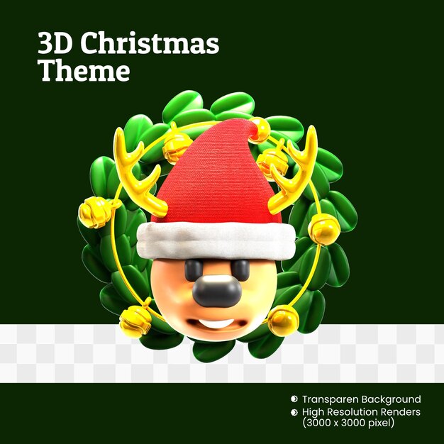 Icône 3d Spéciale Le Jour De Noël