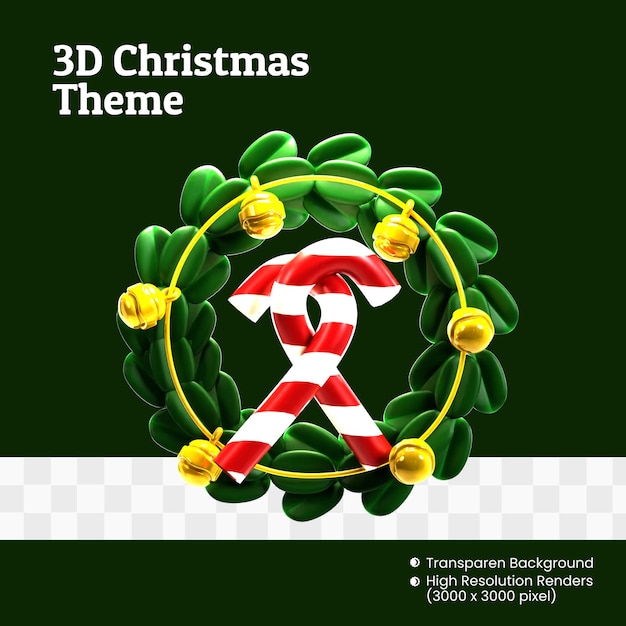 PSD icône 3d spéciale le jour de noël