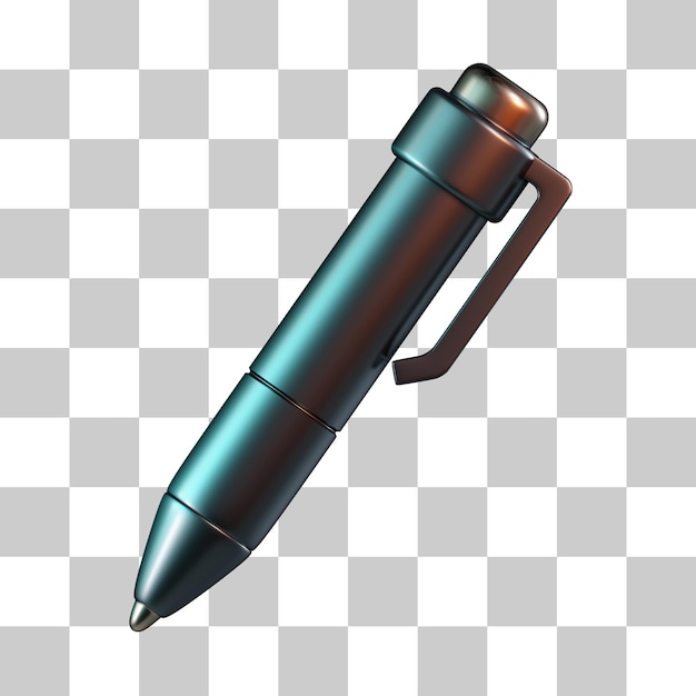 Icône 3D de stylo de papeterie