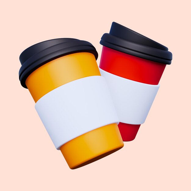 Icône 3D de la tasse à boire