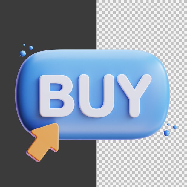 icône d'achat illustration graphique 3D