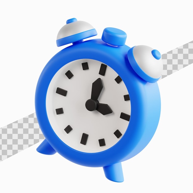 icône d'alarme illustration de rendu 3d