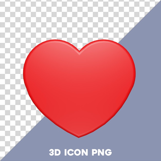 Icône D'amour 3d Png