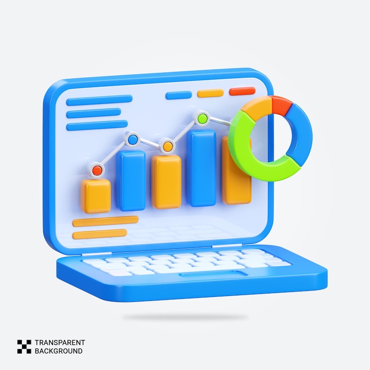 PSD icône de l'analyste d'affaires du rendu psd 3d