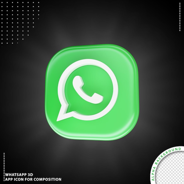 Icône D'application Whatsapp Pour La Composition