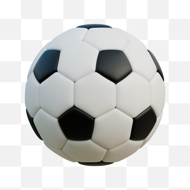 Icône de balle de football 3D