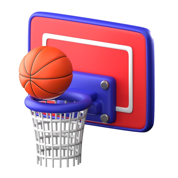 Icône De Basket-ball 3d Gratuite Pour Psd