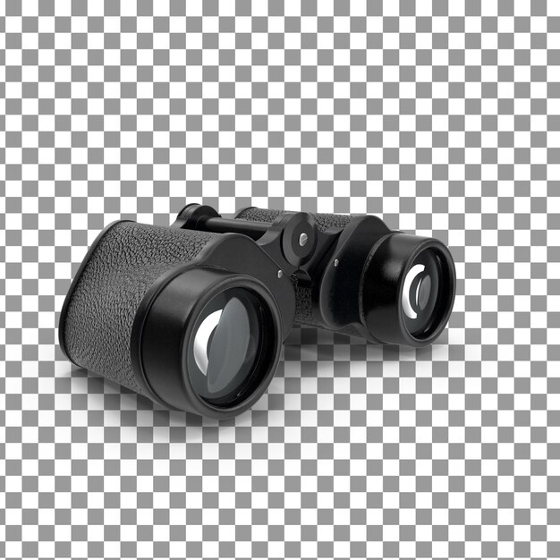 PSD Ícone binocular psd 3d em fundo isolado e transparente