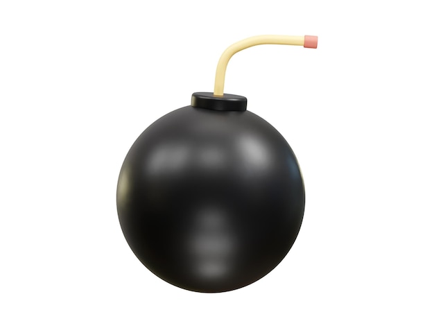 Icône de la bombe 3D Illustration du rendu