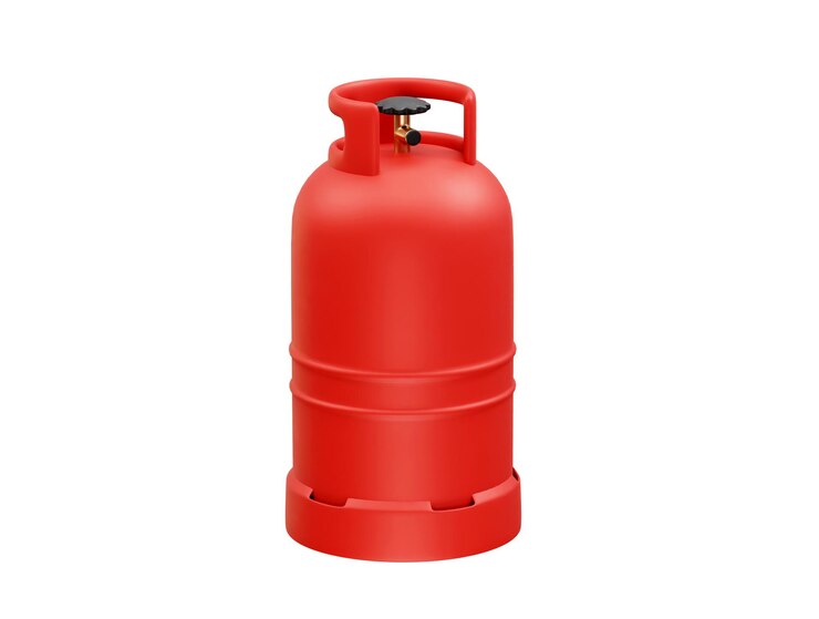 PSD l'icône de la bouteille de gaz est illustrée par un rendu 3d.