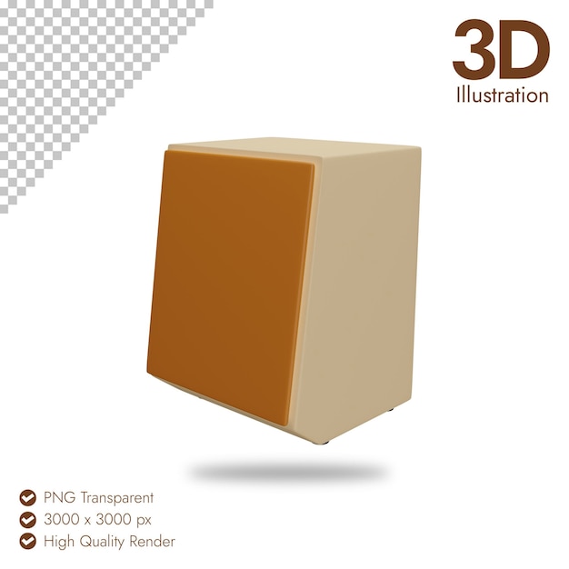 Icône De Cajon 3d