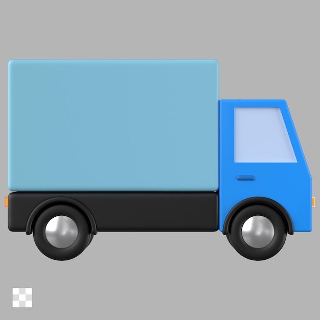 PSD icône de camion de livraison en 3d