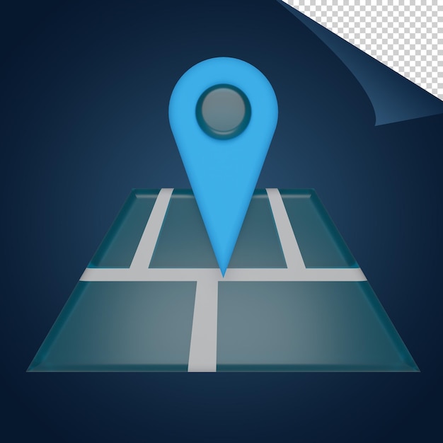 icône de carte bleue 3d