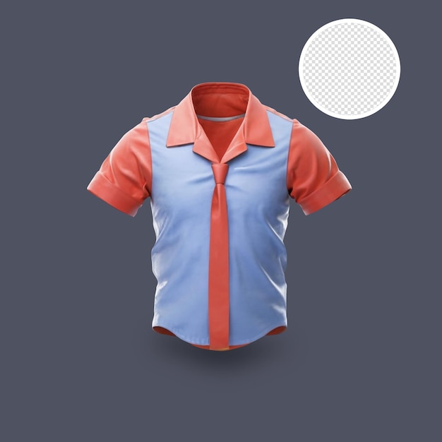 PSD icône de chemise rendu 3d