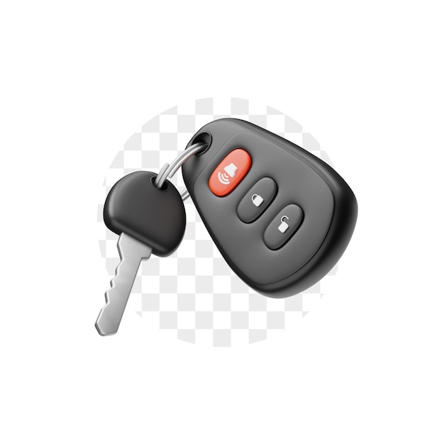 Icône de clé de voiture 3D