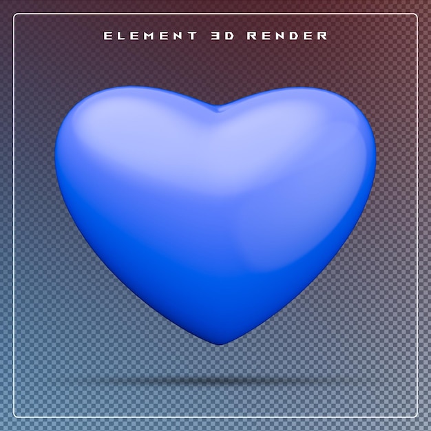 icône cœur 3D