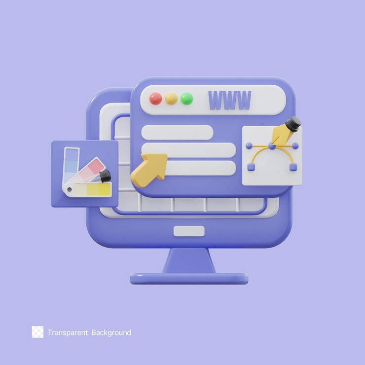 PSD icône de conception d'interface utilisateur illustration de rendu 3d