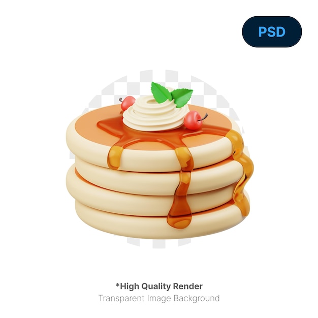 Icône De Crêpe 3d Psd Premium