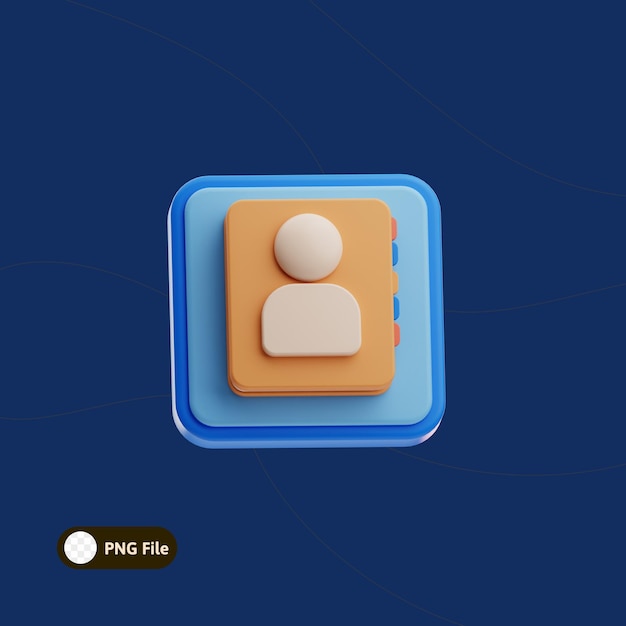 Ícone da aplicação 3D Cartoon Contacts