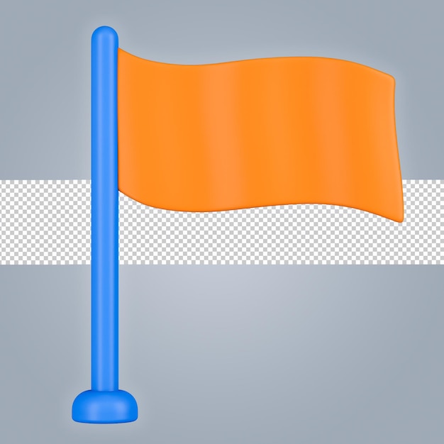 Ícone da bandeira 3d