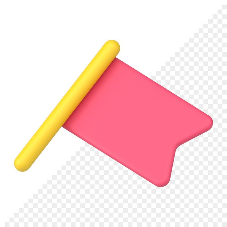 PSD ícone da bandeira 3d