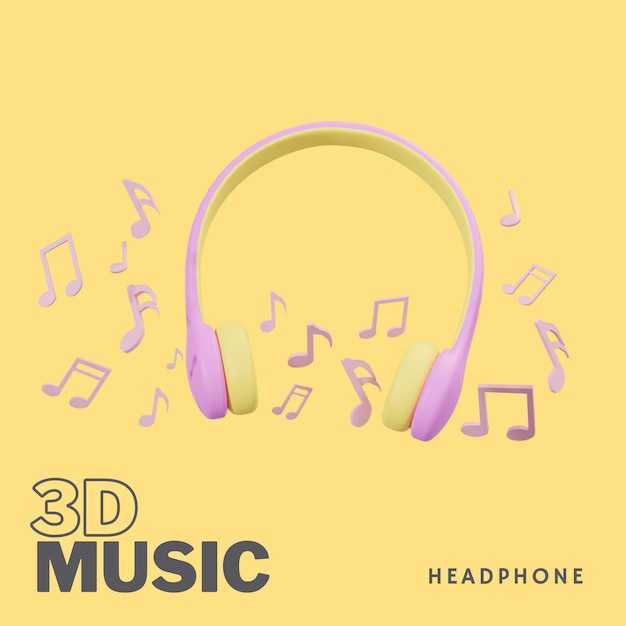 ÍCONE DA MÚSICA 3D