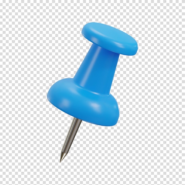 Ícone de alfinete de segurança Ilustração vetorial de renderização 3D