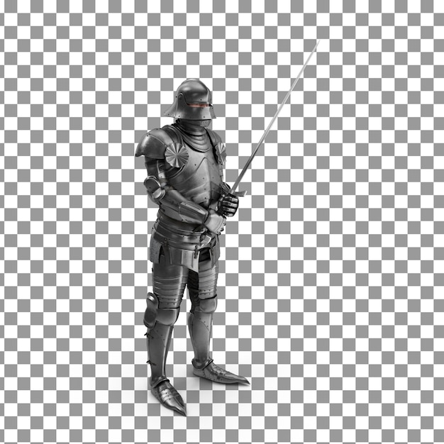 Ícone de armadura PSD 3D em fundo isolado e transparente