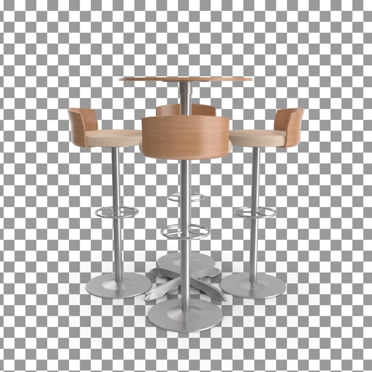 PSD ícone de banheiro e mesa psd 3d em fundo isolado e transparente