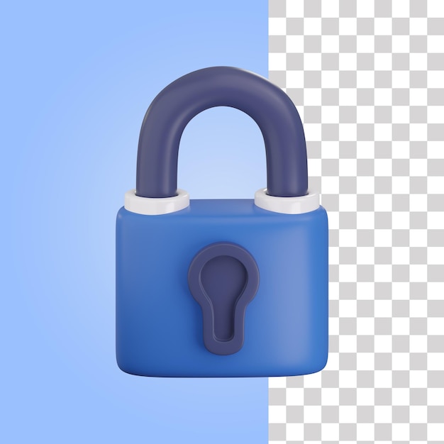 Ícone de bloqueio 3D