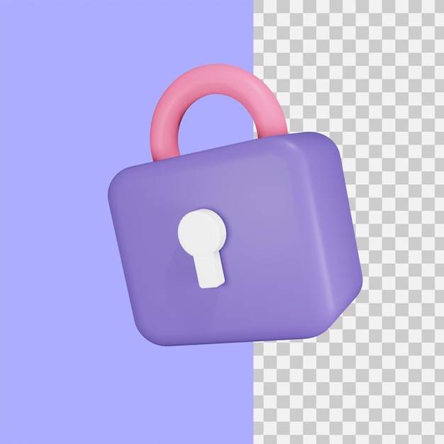 Ícone de bloqueio de renderização 3D