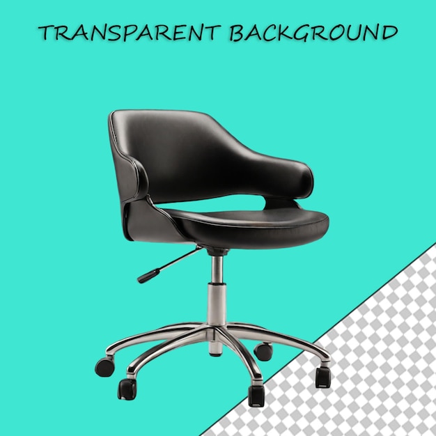 PSD Ícone de cadeira de escritório isolado ilustração de renderização 3d