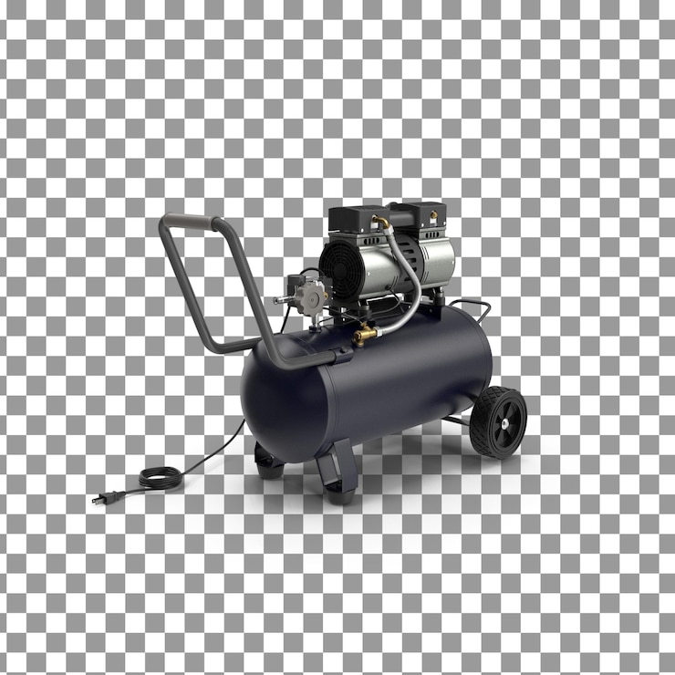 PSD ícone de compressor de ar psd 3d em fundo isolado e transparente