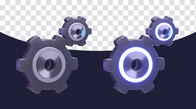 Ícone de configuração de engrenagem Para interface de aplicativo de jogo