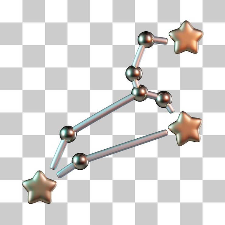 PSD ícone de constelação 3d