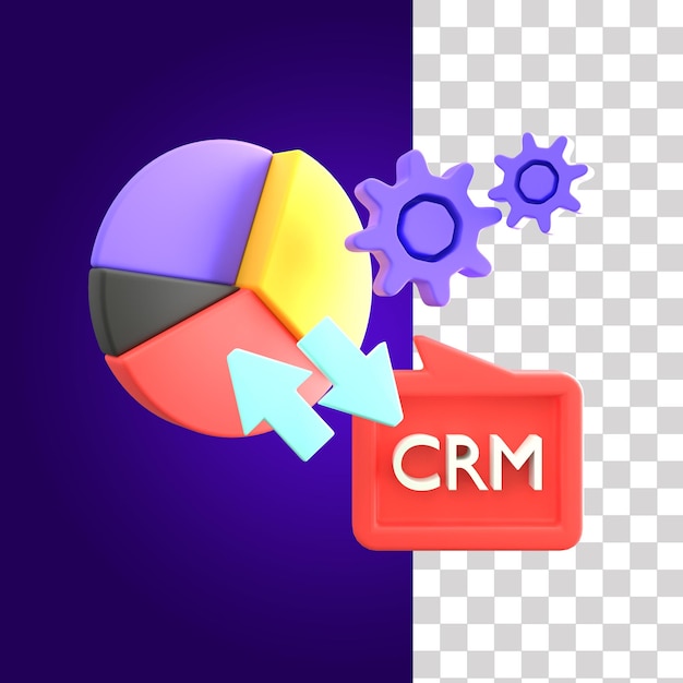 Ícone de crm 3d