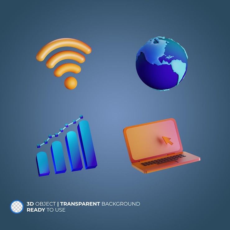 PSD ícone de despertador isolado ilustração de renderização 3d