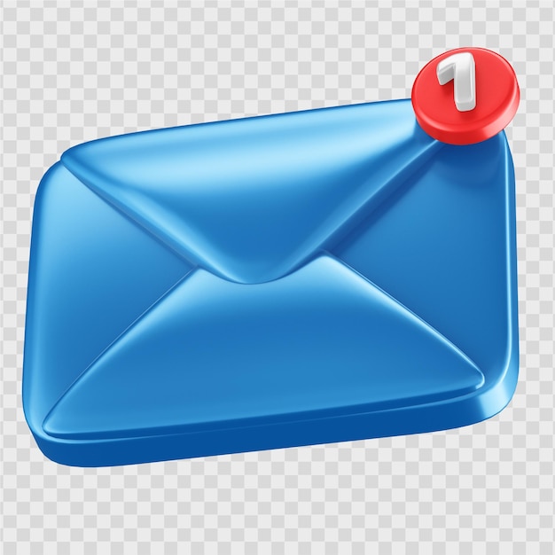 PSD Ícone de e-mail 3d