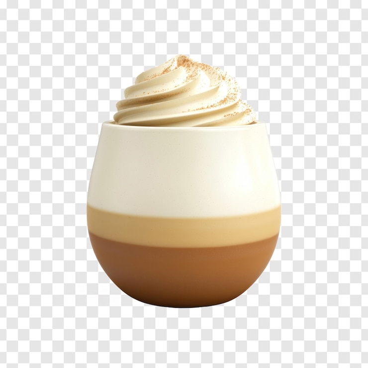PSD ícone de eggnog 3d isolado em fundo transparente